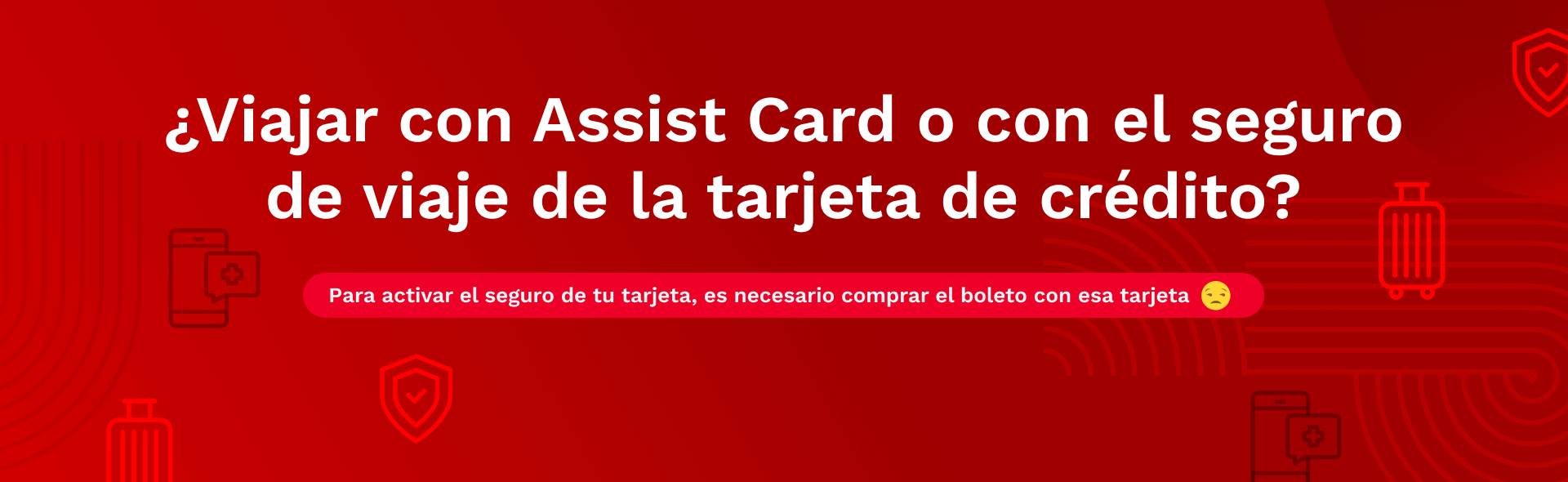 seguro de viaje de la tarjeta de credito