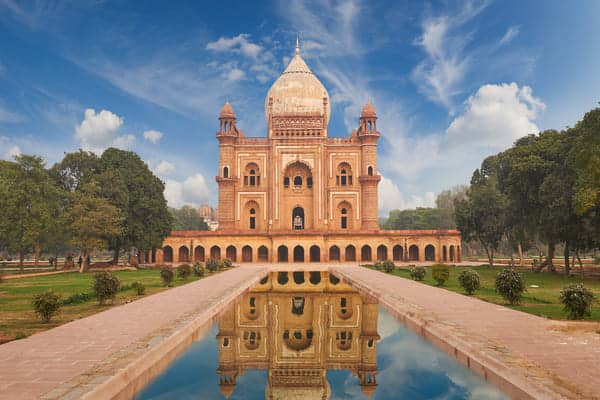 Humayun tumba de Nueva Delhi, India.