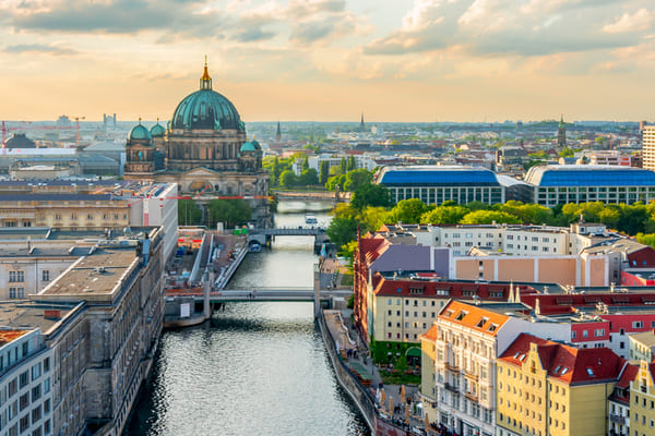 Panorámica de la ciudad de Berlín, Alemania