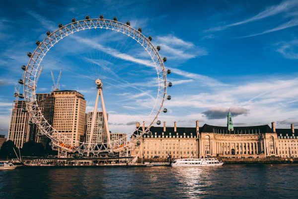 imagem da London Eye, um ponto turístico de Londres, para falar sobre seguro viagem Inglaterra