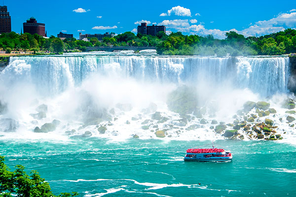 Vista de las cataratas del Niágara, Ontario