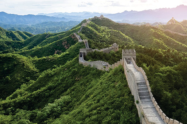 Vista aérea de la Gran Muralla China