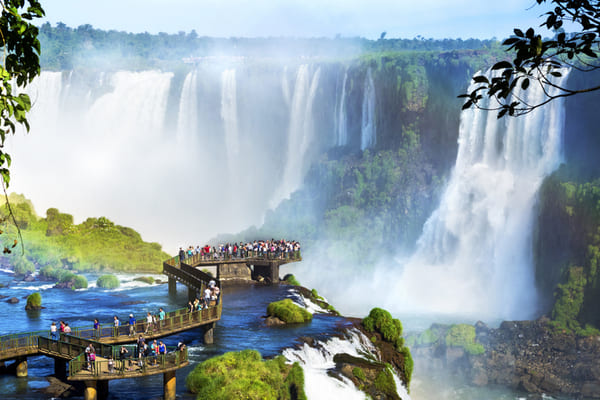 Cataratas del Iguazú, en la frontera de Argentina y Brasil