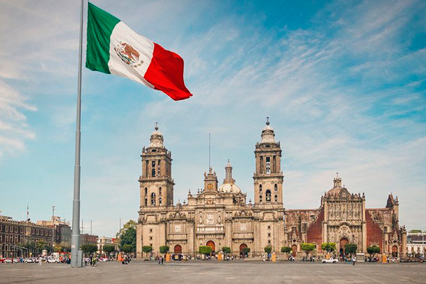 El zócalo en Ciudad de México