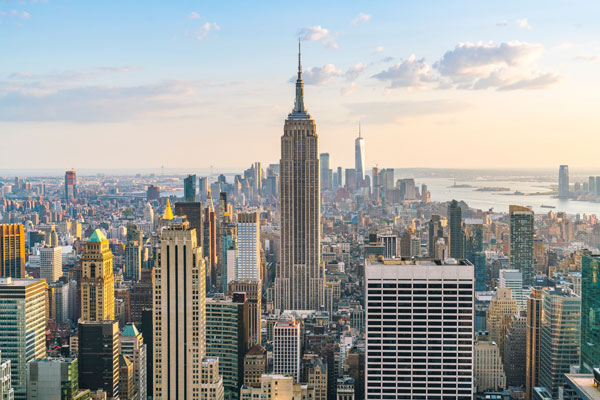 Vista aérea de Nueva York