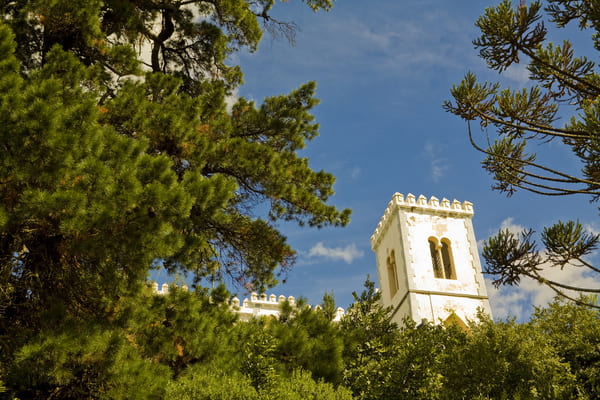 Castillo de moro en el bosque en Tandil