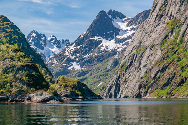 Fiordo de Trollfjord, Lofoten, Noruega