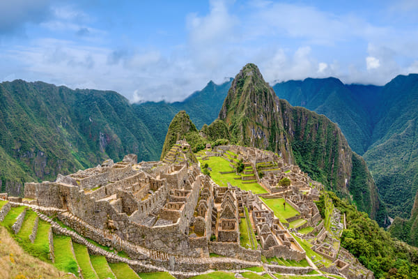 Vista panorámica de Machu Picchu, Perú