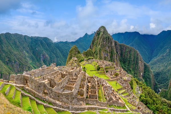 Vista panorámica de Machu Picchu, Perú