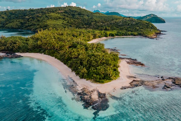 Manta descalza, Isla Drawaqa, Islas Yasawa, Fiyi