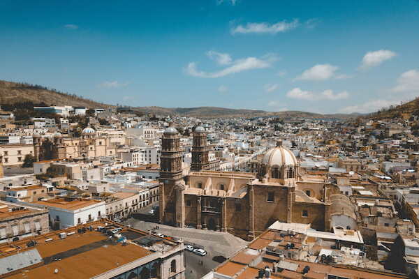 imagem da parte histórica da Cidade do México, capital do México                     