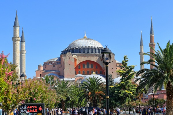imagem da Hagia Sophia, mesquita que é um dos símbolos de Istambul