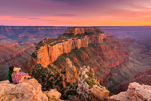 Vista desde el North Rim del Gran Cañón, Arizona