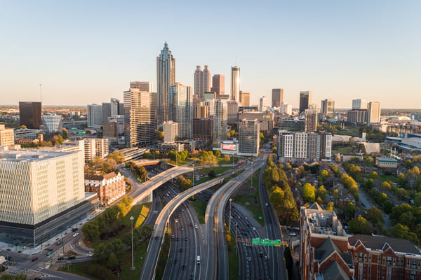 Vista panorámica de Atlanta Georgia 