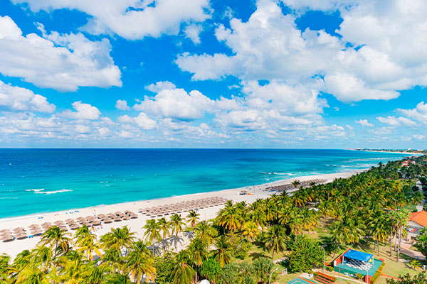 Vista de la ciudad de Varadero, Cuba