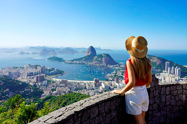 Vista de la Playa de Copacabana, Brasil