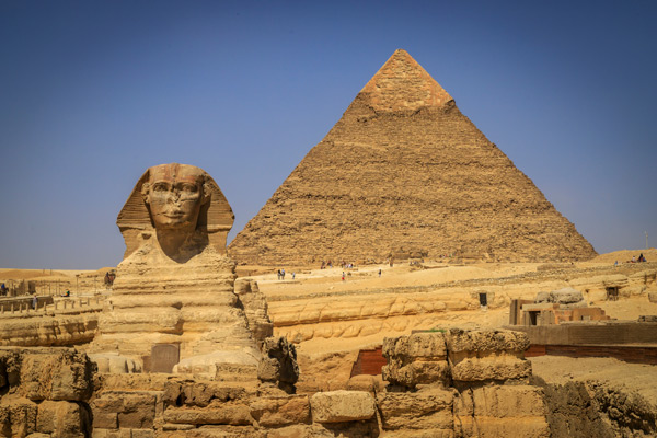 Las pirámides de Giza y la Gran Esfinge, Egipto