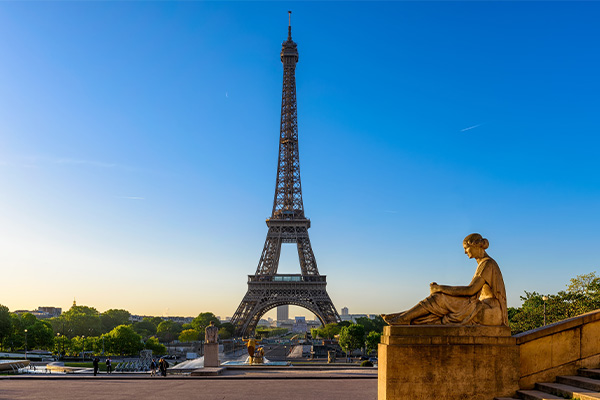 Vista de la Torre Eiffel, París, Francia