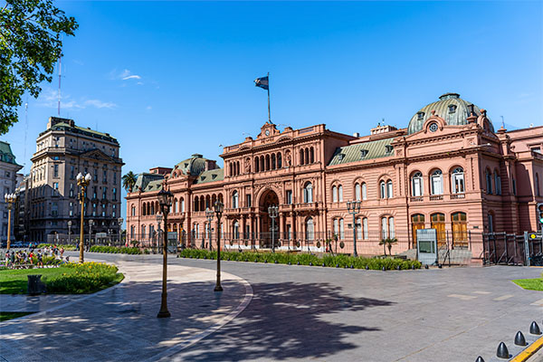 Imagen de la Casa Rosada en Buenos Aires