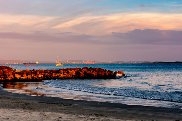 Playa Castillo Grande y Laguito al atardecer