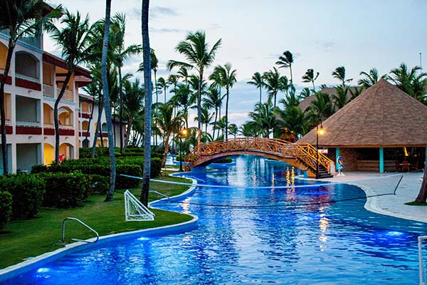 Vista de un resort en Punta Cana, República Dominicana