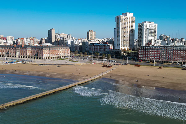 Playa en Mar del Plata, Argentina